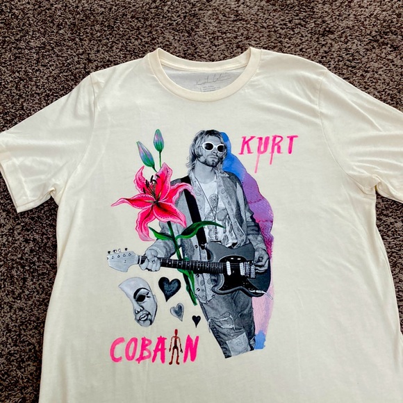 NIRVANA Tops - Kurt Cobain Nirvana Band oversized Tee Size Large